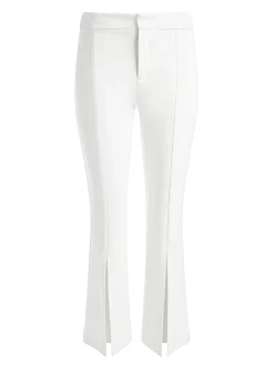 Alice and Olivia WALKER SLIT HEM PANT OFF WHITE*FEATURED SHOPS | CLOTHING | CLOTHING