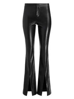 Alice and Olivia WALKER VEGAN LEATHER FRONT SLIT PANT *FEATURED SHOPS | FEATURED SHOPS | CLOTHING