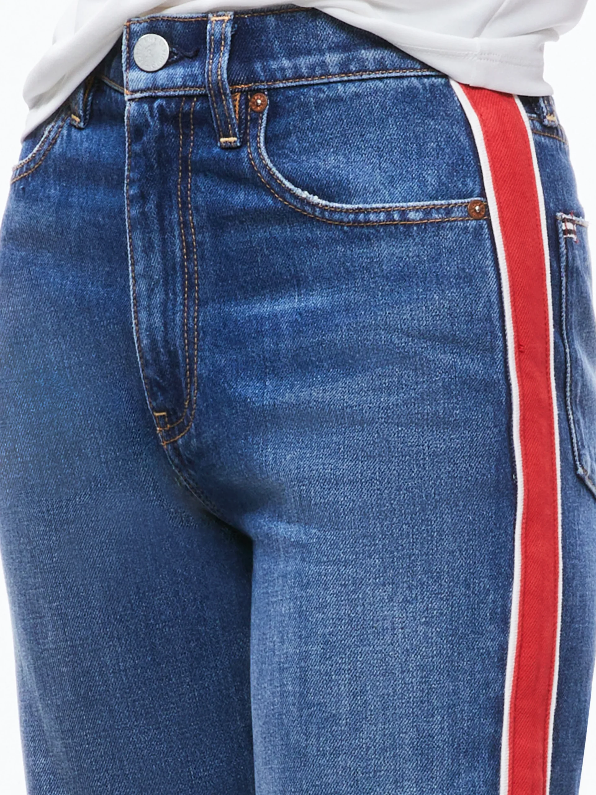 Alice and Olivia WEEZY SIDE STRIPE JEAN LOLA BLUE*FEATURED SHOPS | CLOTHING | CLOTHING