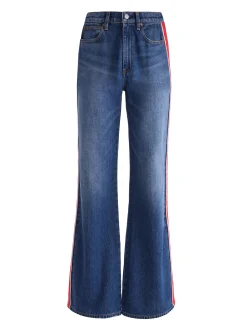 Alice and Olivia WEEZY SIDE STRIPE JEAN LOLA BLUE*FEATURED SHOPS | CLOTHING | CLOTHING