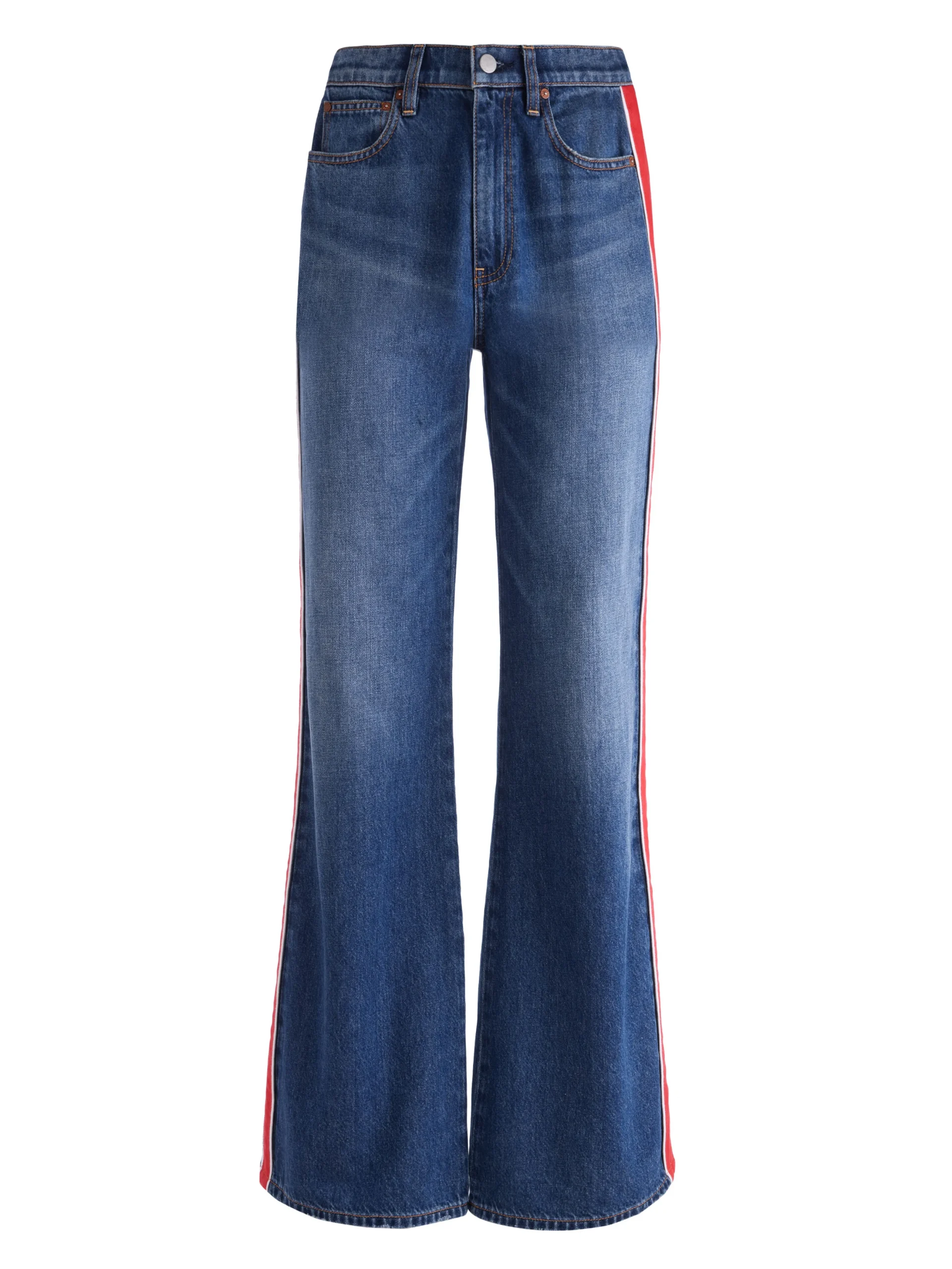 Alice and Olivia WEEZY SIDE STRIPE JEAN LOLA BLUE*FEATURED SHOPS | CLOTHING | CLOTHING