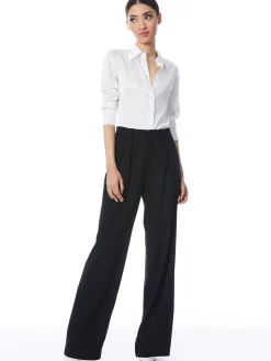 Alice and Olivia WILLA FITTED PLACKET TOP *FEATURED SHOPS | FEATURED SHOPS | CLOTHING