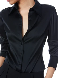 Alice and Olivia WILLA FITTED PLACKET TOP *FEATURED SHOPS | FEATURED SHOPS | CLOTHING