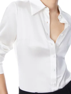 Alice and Olivia WILLA FITTED PLACKET TOP *FEATURED SHOPS | FEATURED SHOPS | CLOTHING