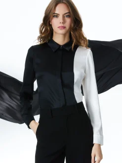 Alice and Olivia WILLA PLACKET TOP *FEATURED SHOPS | FEATURED SHOPS | CLOTHING